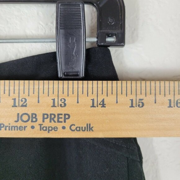 Talbots Petites Black Microsuede Pants High Rise Stretch Sz 8P Slightly Tapered - Picture 6 of 10